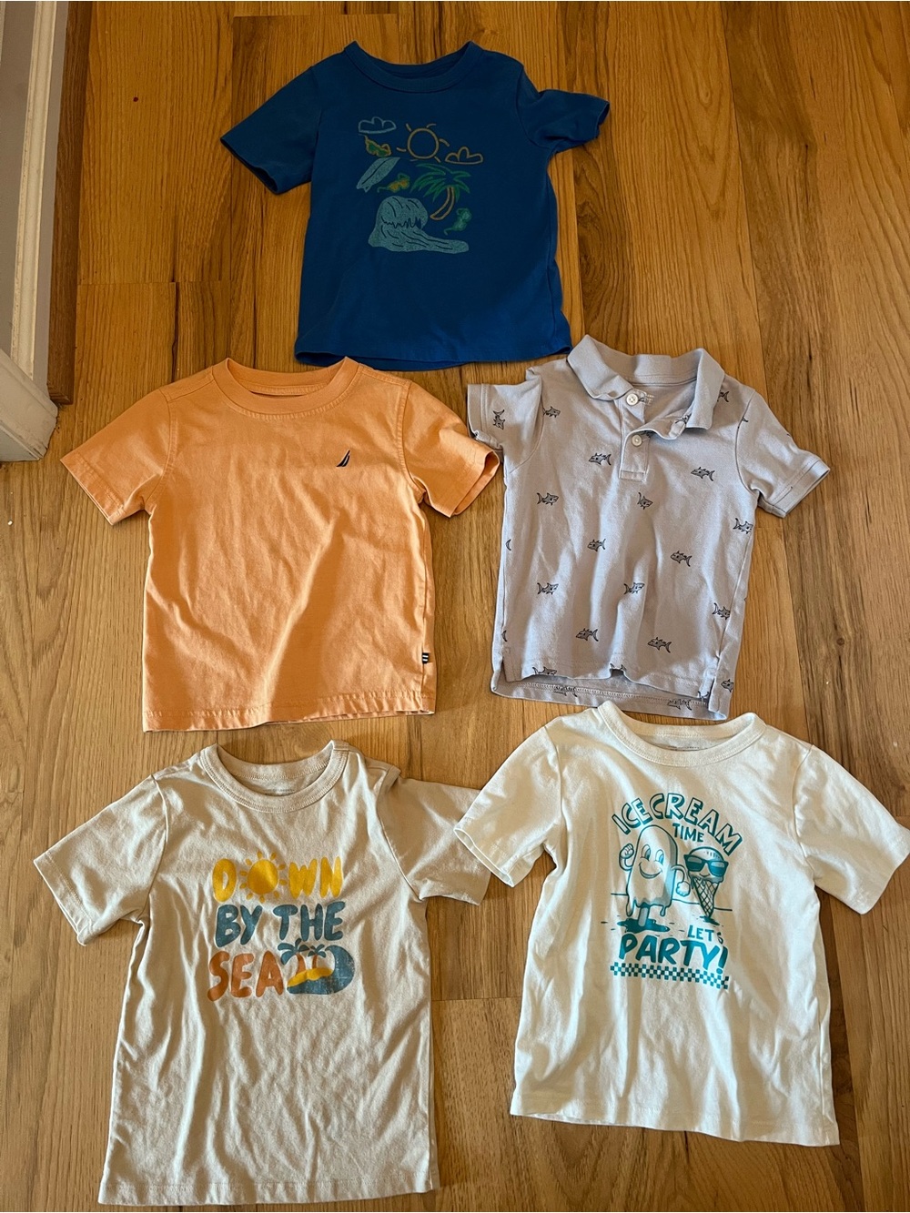 Toddler Boy Beach/Summer Shirts Bundle - Nautica & Children’s Place